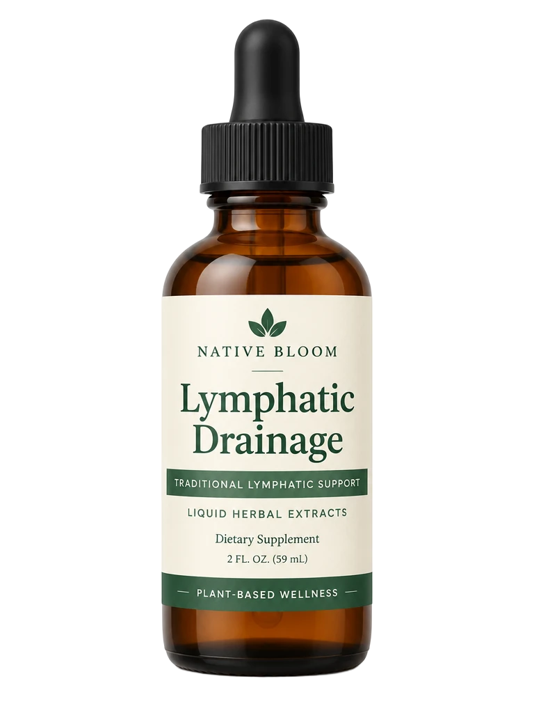 Native Bloom Lymphatic Drainage — 2 fl. oz. amber glass dropper bottle